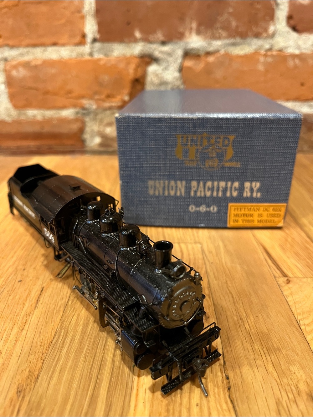 Vintage United HO Brass Union Pacific 0-6-0 Steam Locomotive – Pittman Motor